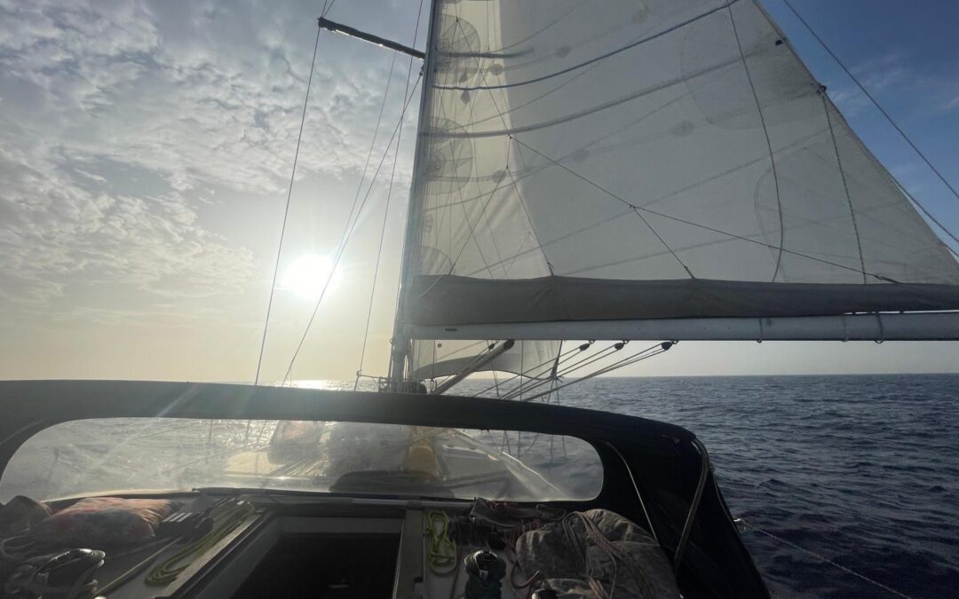 alleine auf hoher See